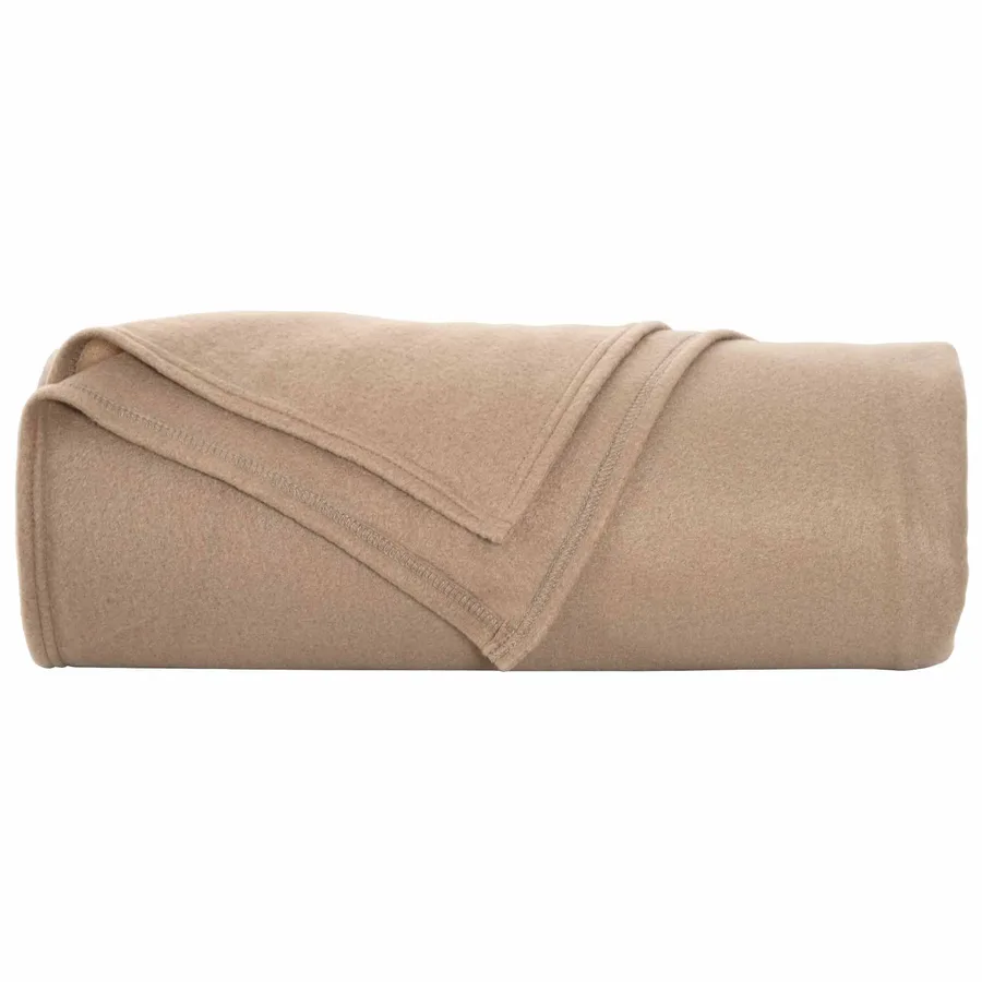 Jeté Camel 280 x 210 cm Toison - 4