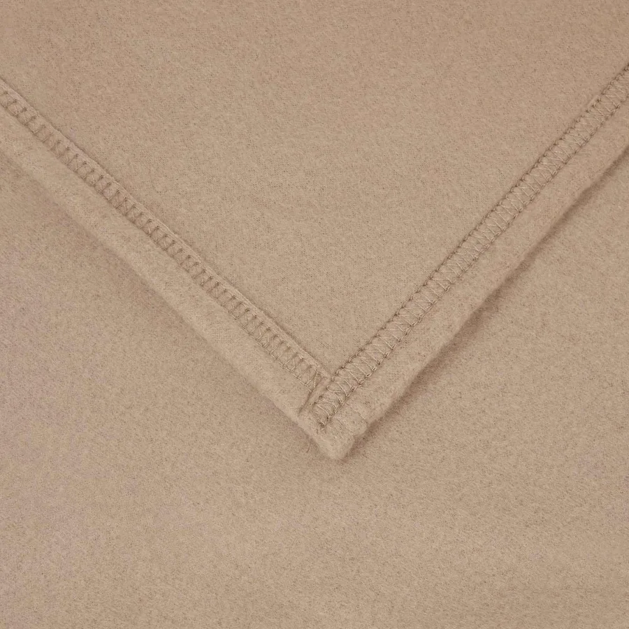 Jeté Camel 280 x 210 cm Toison - 5