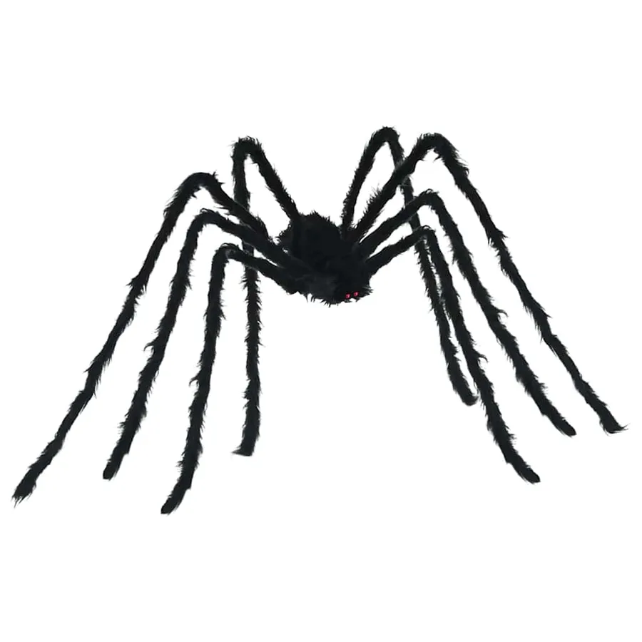 Décoration d'araignée d'Halloween avec toiles 2 pcs Polyester - 4
