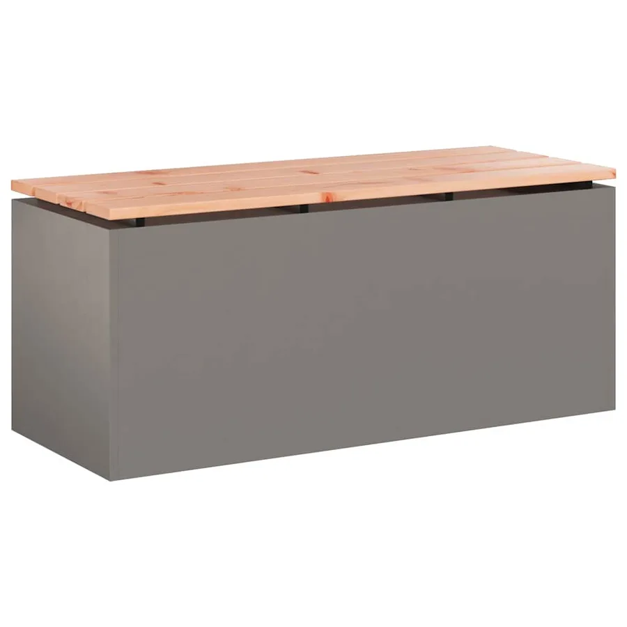 Banc de jardin 2 -Seater 100 x 40 x 43 cm Rouillé Rectangulaire - 4