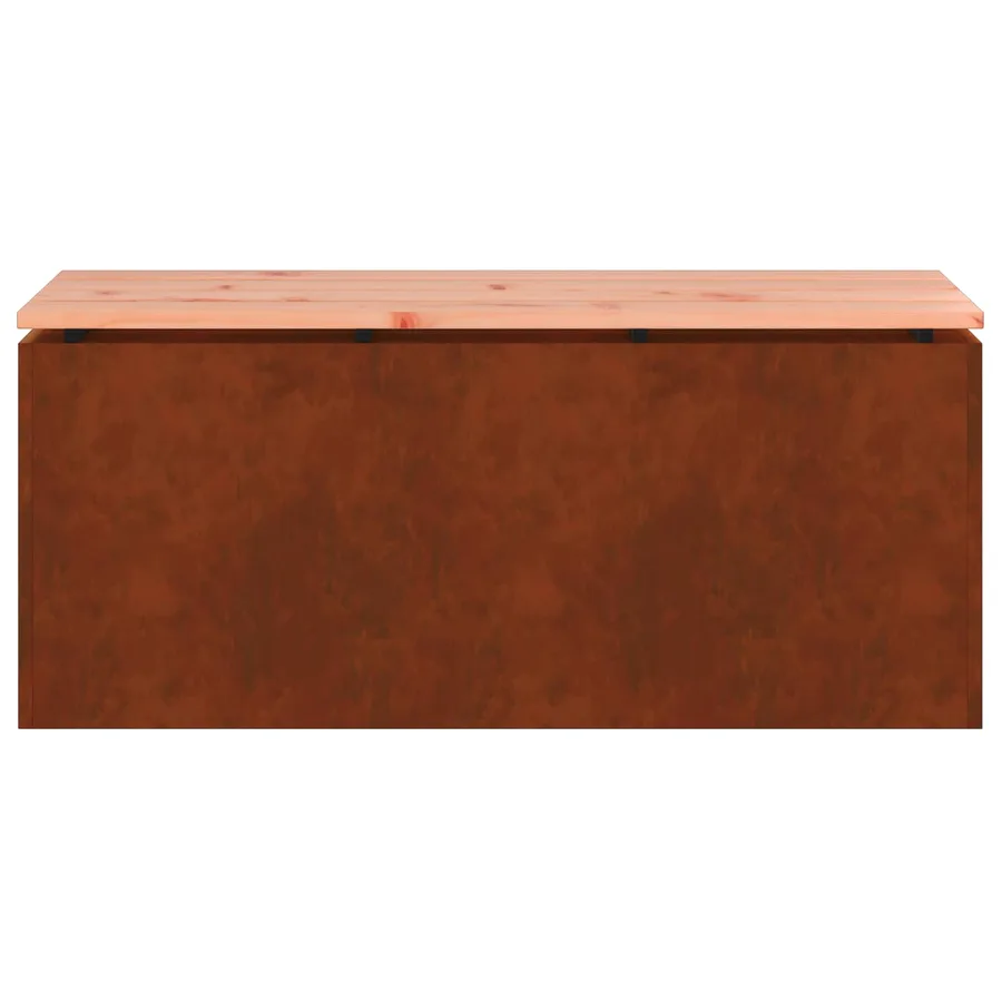 Banc de jardin 2 -Seater 100 x 40 x 43 cm Rouillé Rectangulaire - 5