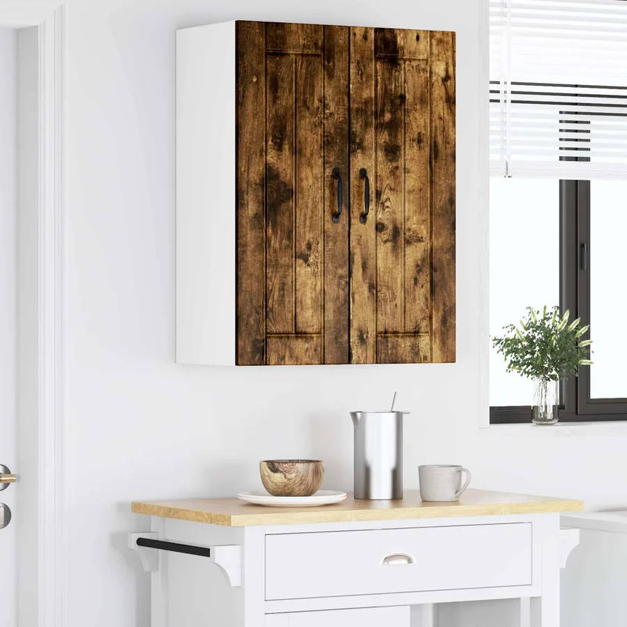 Meuble mural LUCCA 2 pcs Chêne fumé 30 x 31 x 80 cm - 4