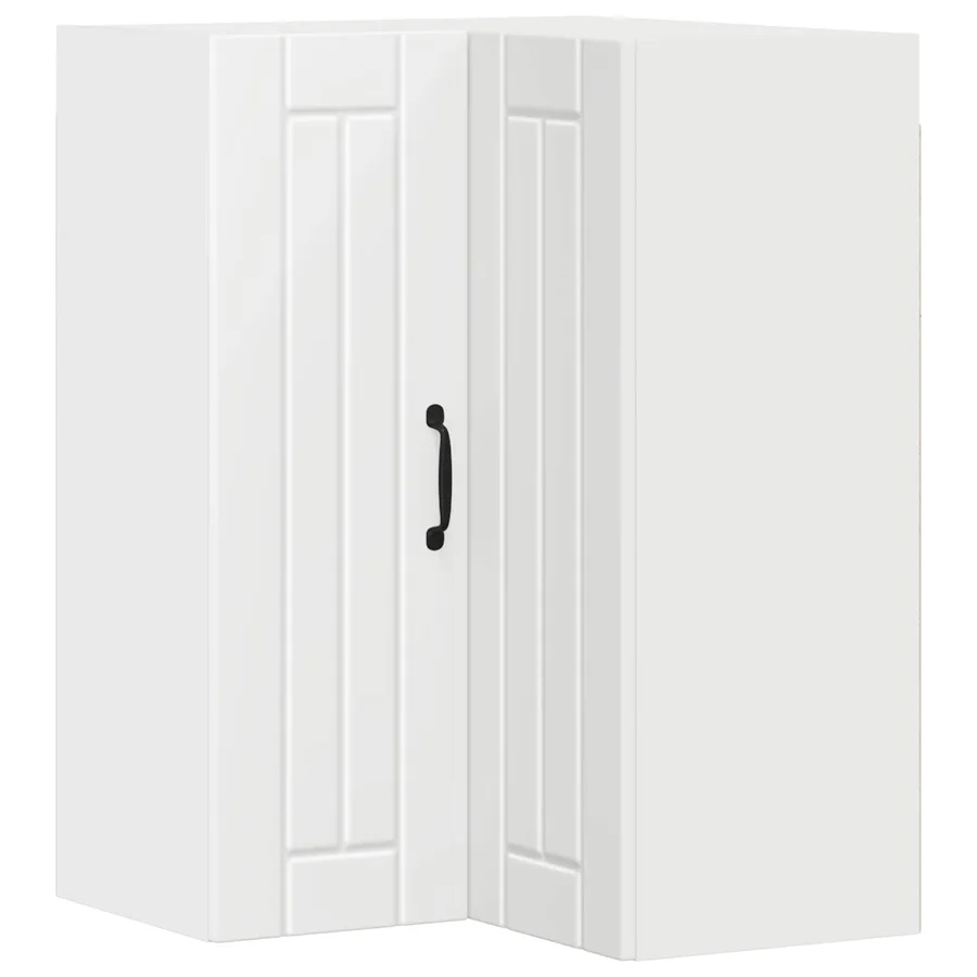 Cabinet d'angle mural LUCCA Blanc 57 x 57 x 80 cm - 2