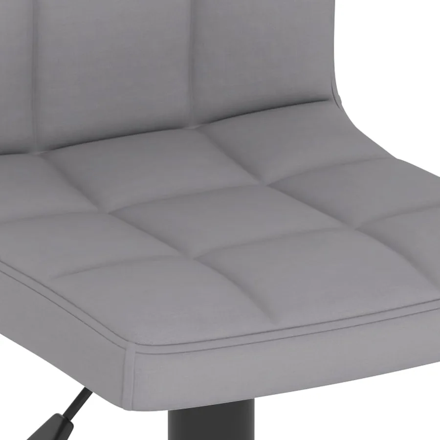 Tabourets de bar lot de 2 gris clair tissu - 8
