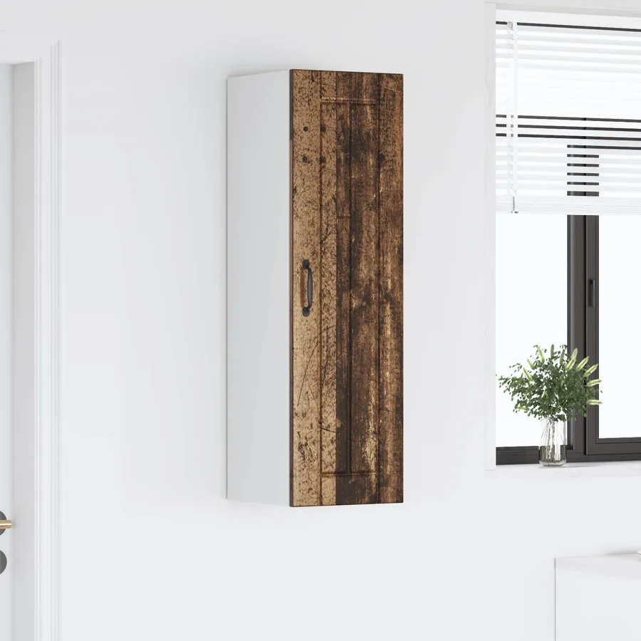 Meuble mural LUCCA Bois ancien 30 x 31 x 100 cm - 4