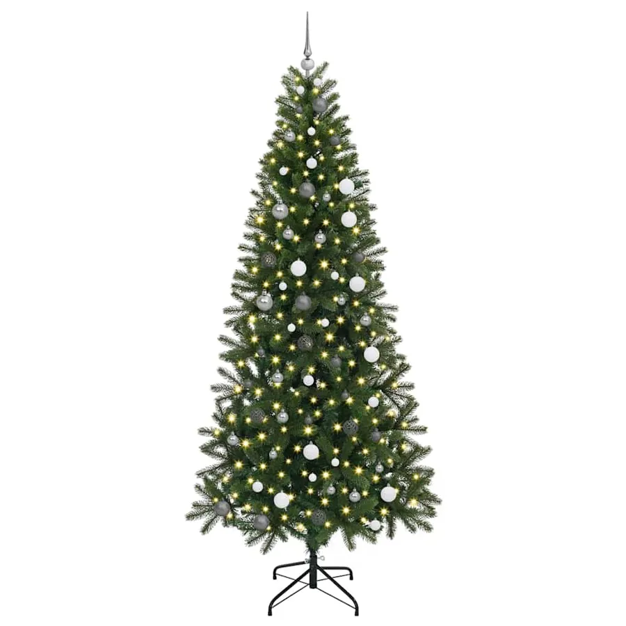Sapin de Noël artificiel avec 300 LED Vert 240 cm PE et PVC - 3
