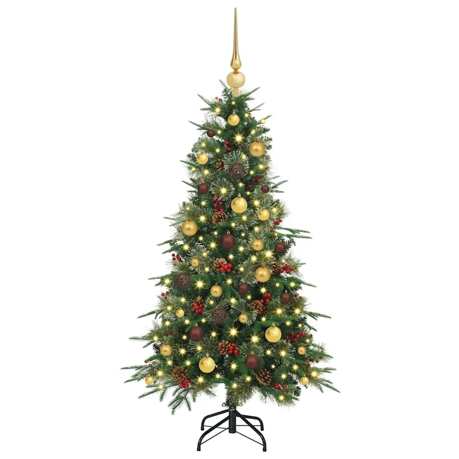 Sapin de Noël Artificiel à Branches Articulées Vert 150 cm - 3