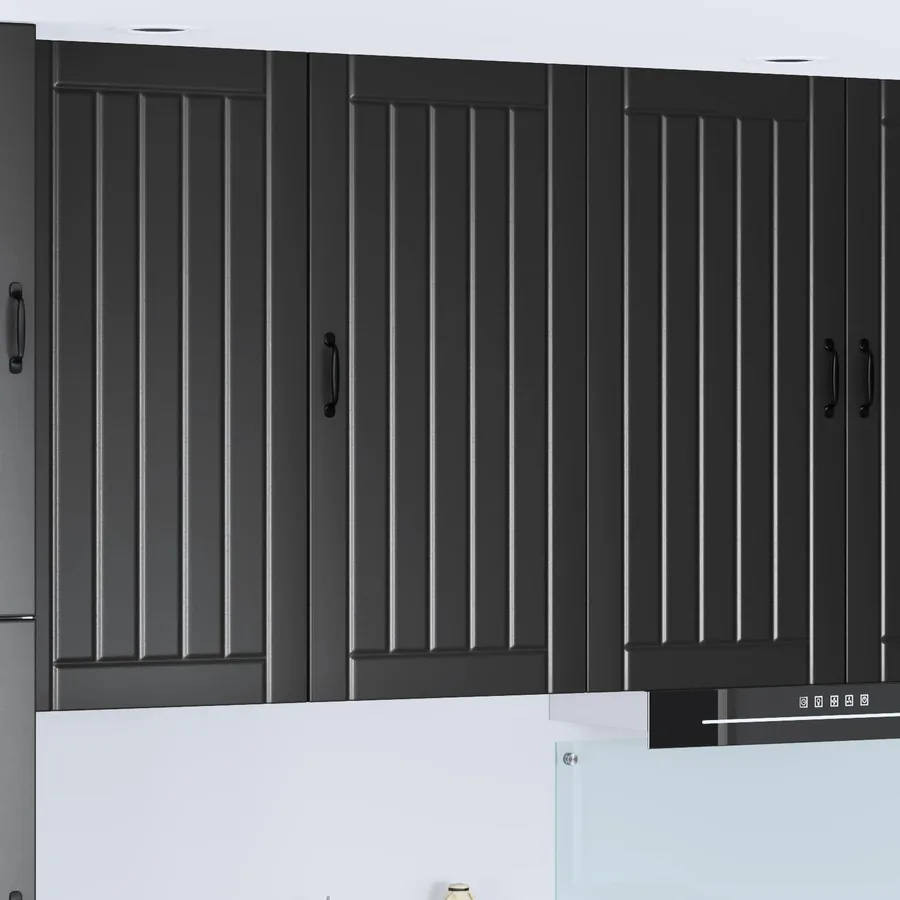 Meuble mural LUCCA Noir 50 x 31 x 100 cm Bois d'ingénierie