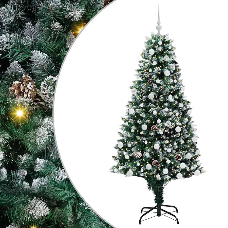 Sapin de Noël artificiel Vert 180 cm PVC, Acier et Plastique - 2