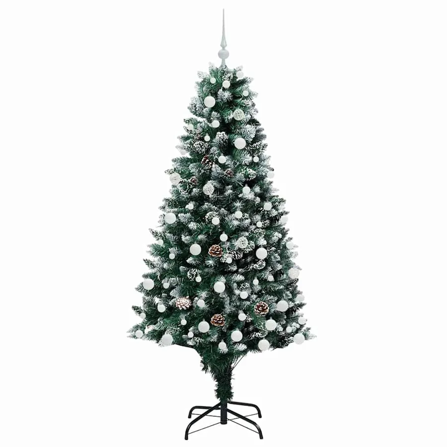 Sapin de Noël artificiel Vert 180 cm PVC, Acier et Plastique - 4