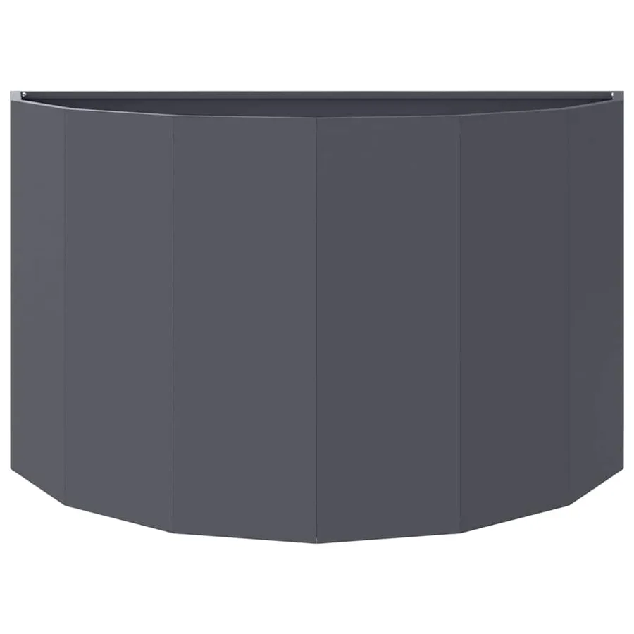Jardinière Anthracite 90 x 45 x 50 cm Acier - 5