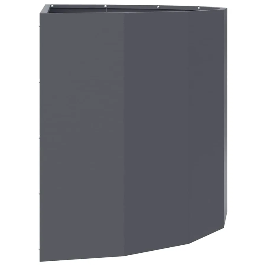 Jardinière Anthracite 90 x 45 x 50 cm Acier - 6