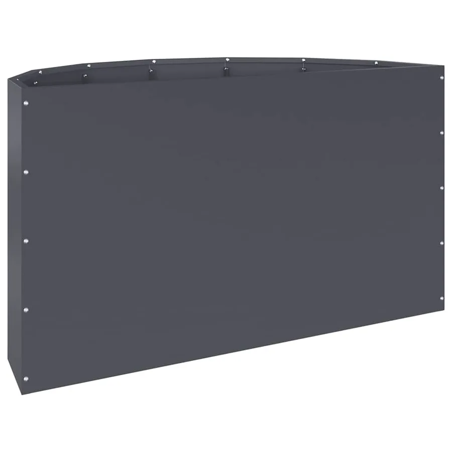 Jardinière Anthracite 90 x 45 x 50 cm Acier - 7