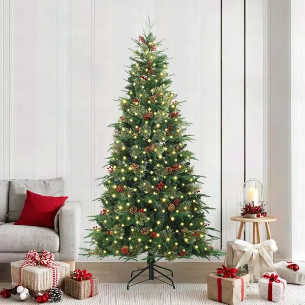 Sapin de Noël Artificiel à Branches Articulées Vert 240 cm