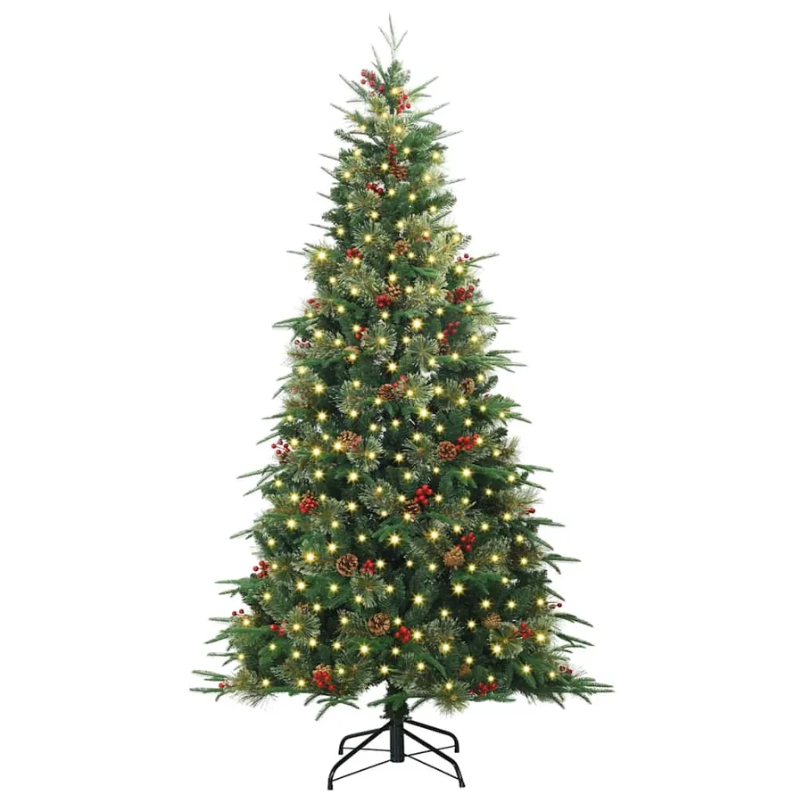 Sapin de Noël Artificiel à Branches Articulées Vert 240 cm - 3