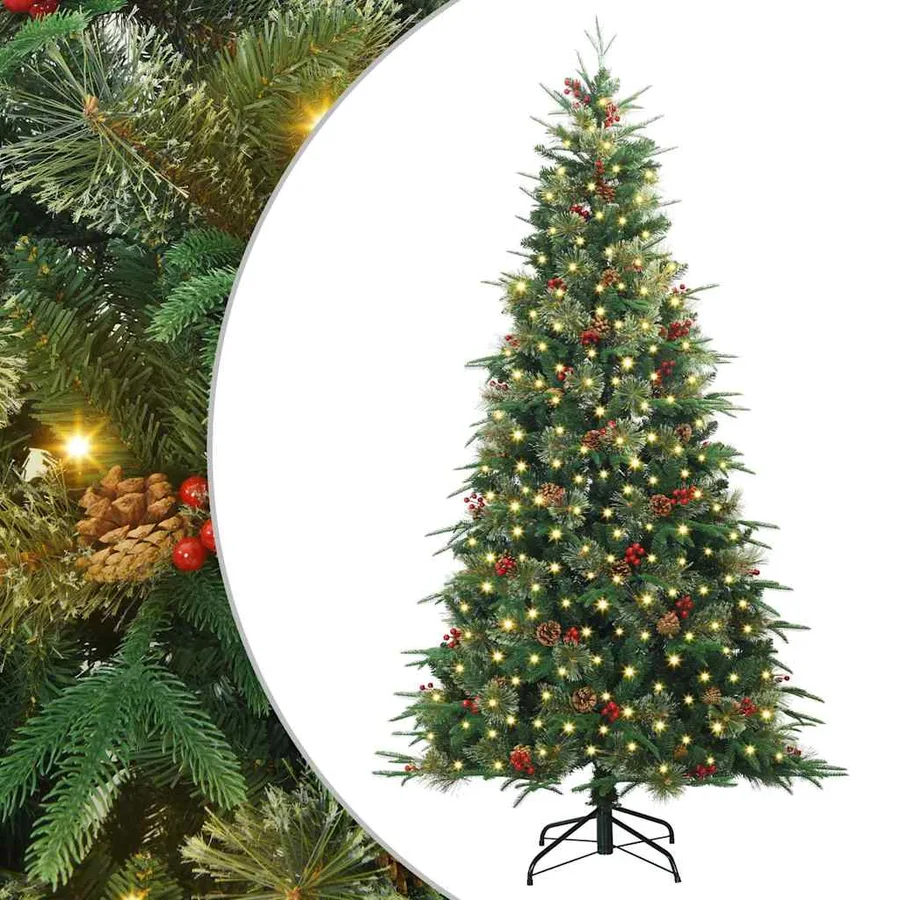 Sapin de Noël Artificiel à Branches Articulées Vert 180 cm - 2