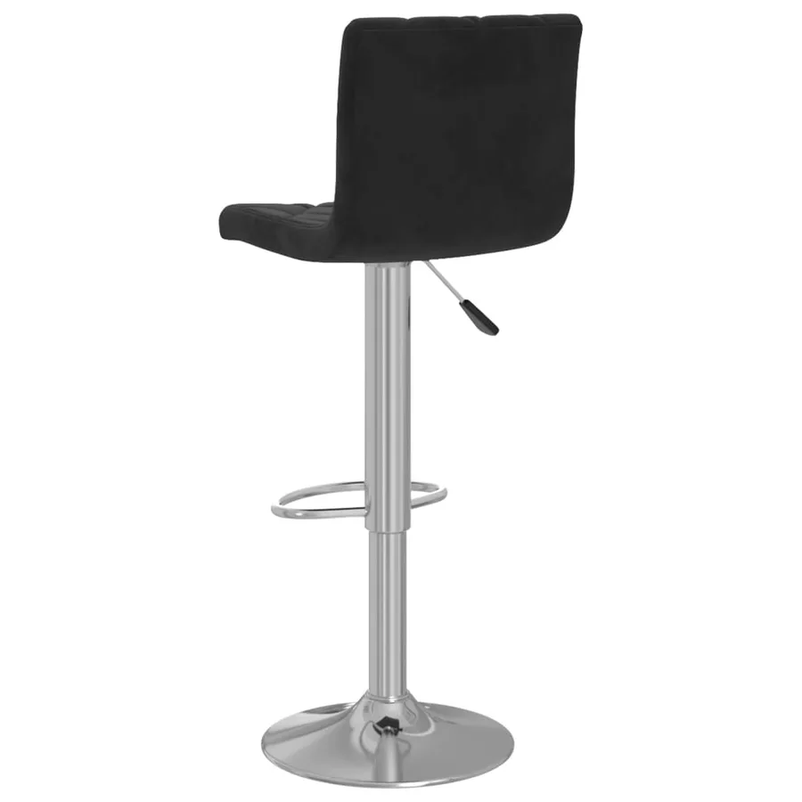 Tabourets de bar lot de 2 noir velours - 6