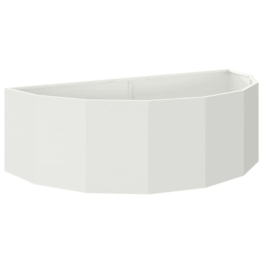 Jardinière Blanc 120 x 60 x 35 cm Acier - 2