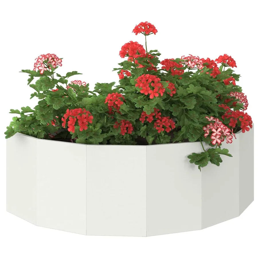 Jardinière Blanc 120 x 60 x 35 cm Acier - 3