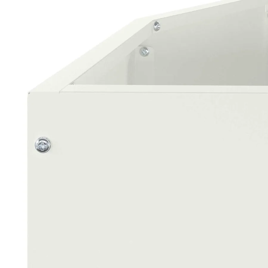 Jardinière Blanc 120 x 60 x 35 cm Acier - 9