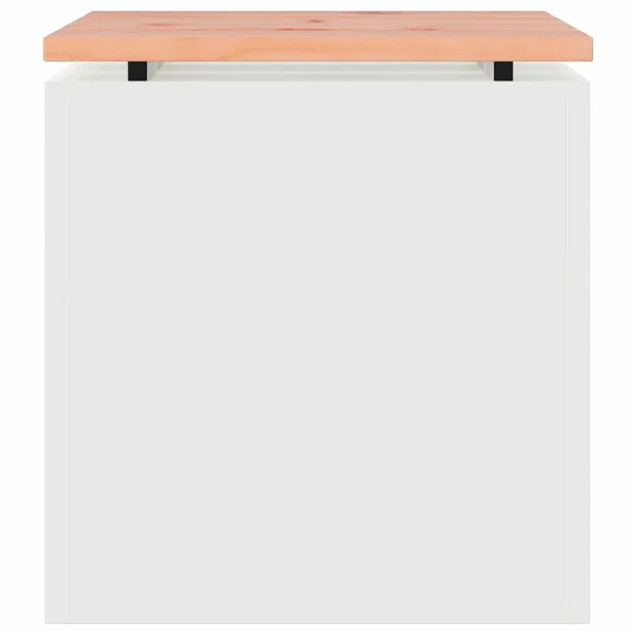 Banc de jardin Blanc 40 x 40 x 43 cm Acier - 4