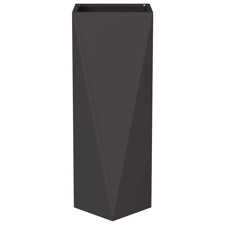Jardinière 2 pc Noir 30 x 30 x 75 cm Acier - 6