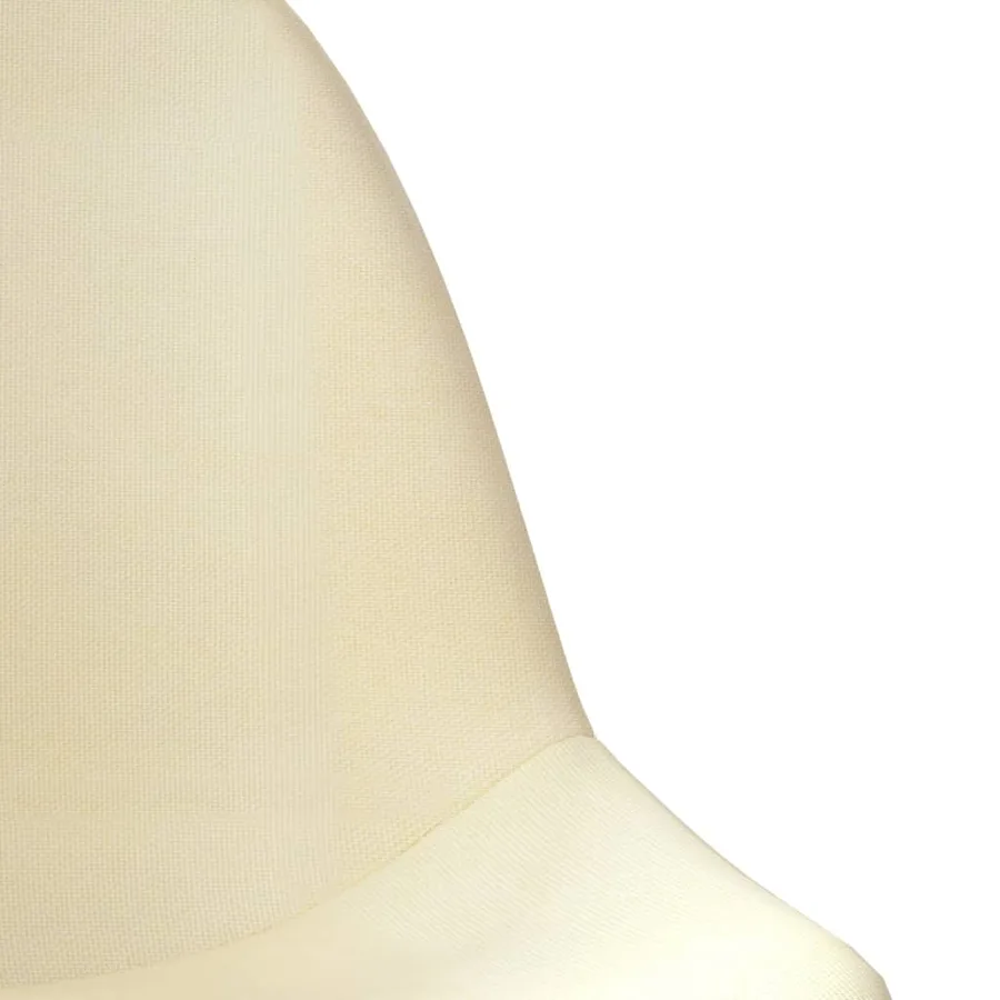 Tabourets de bar lot de 2 crème tissu - 6