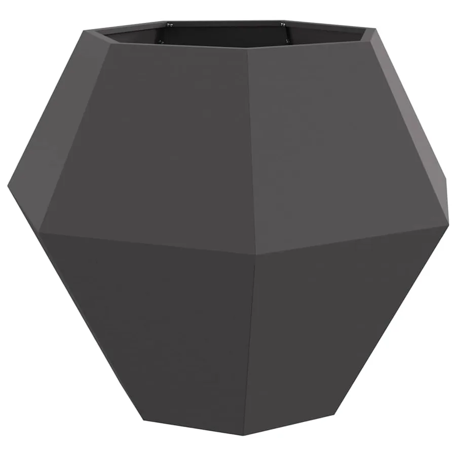 Jardinière 2 pc Noir 100 x 100 x 80 cm Acier - 5