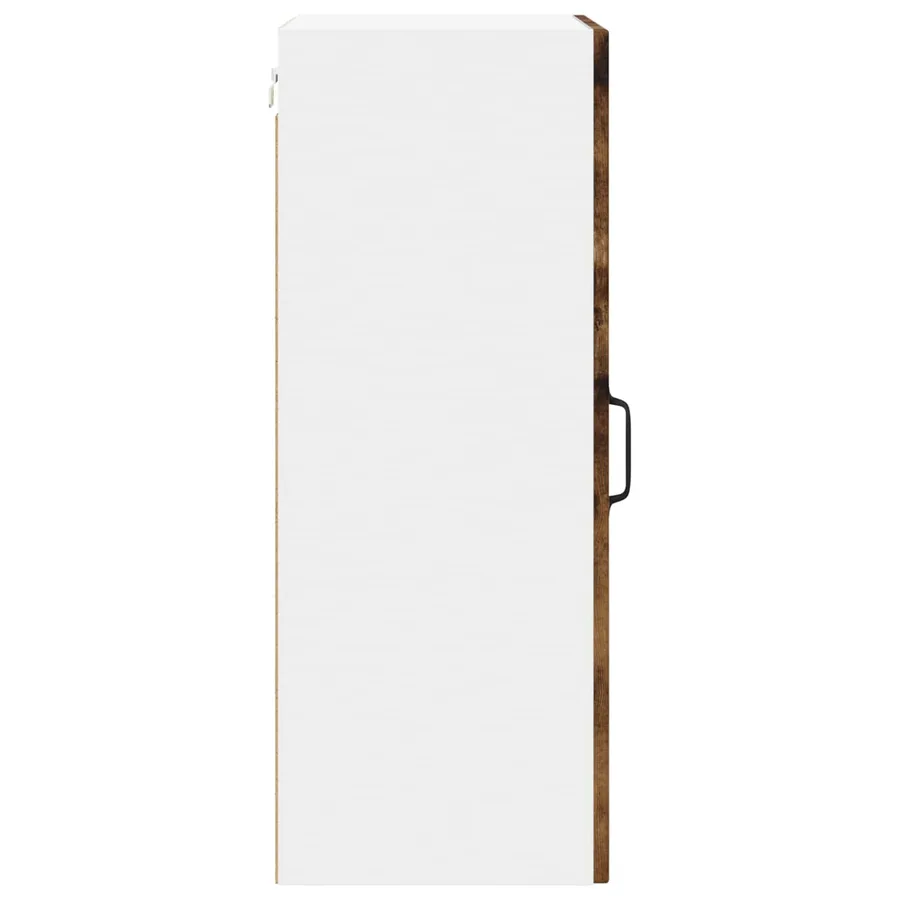 Cabinet en verre mural LUCCA Chêne fumé 40 x 31 x 80 cm - 6