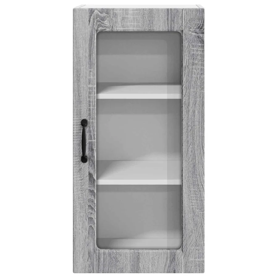 Cabinet en verre mural LUCCA Sonoma gris 40 x 31 x 80 cm - 5
