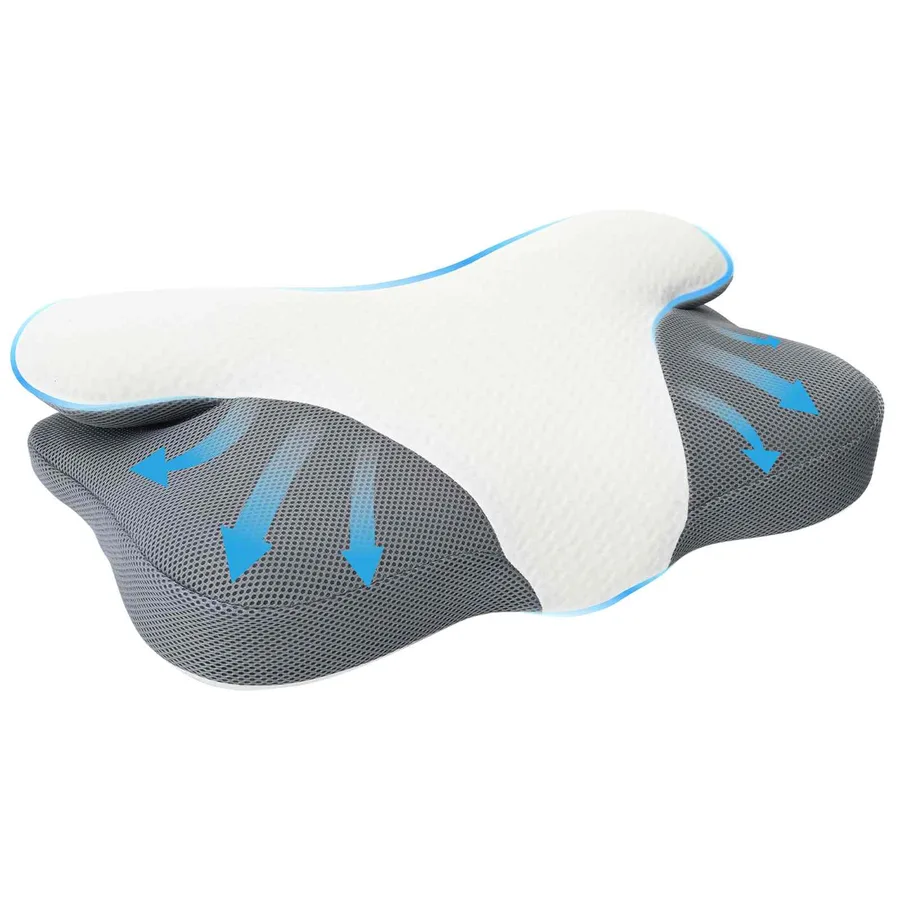 Coussin cervical Blanc Mousse à mémoire de forme - 2