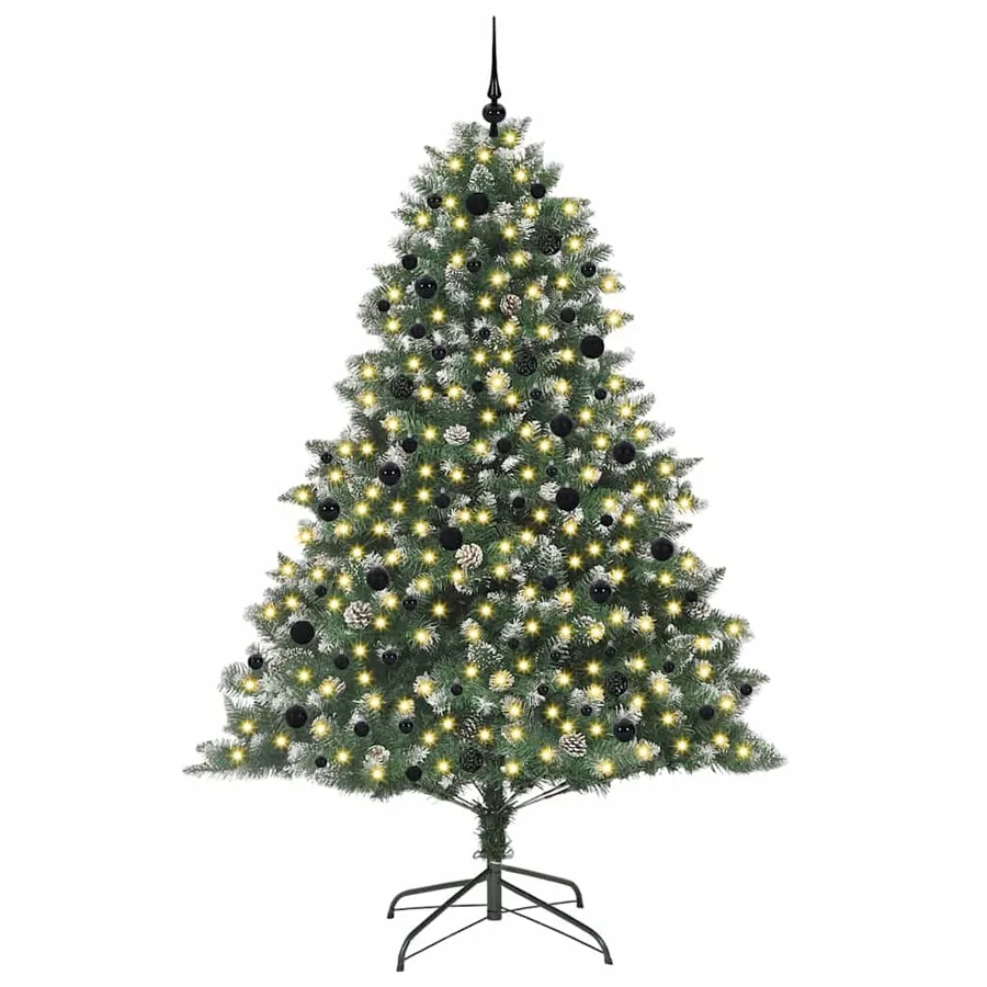 Sapin de Noël artificiel Vert 240 cm PVC, plastique et acier - 3