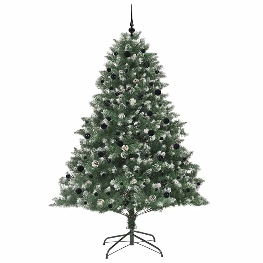 Sapin de Noël artificiel Vert 240 cm PVC, plastique et acier - 4