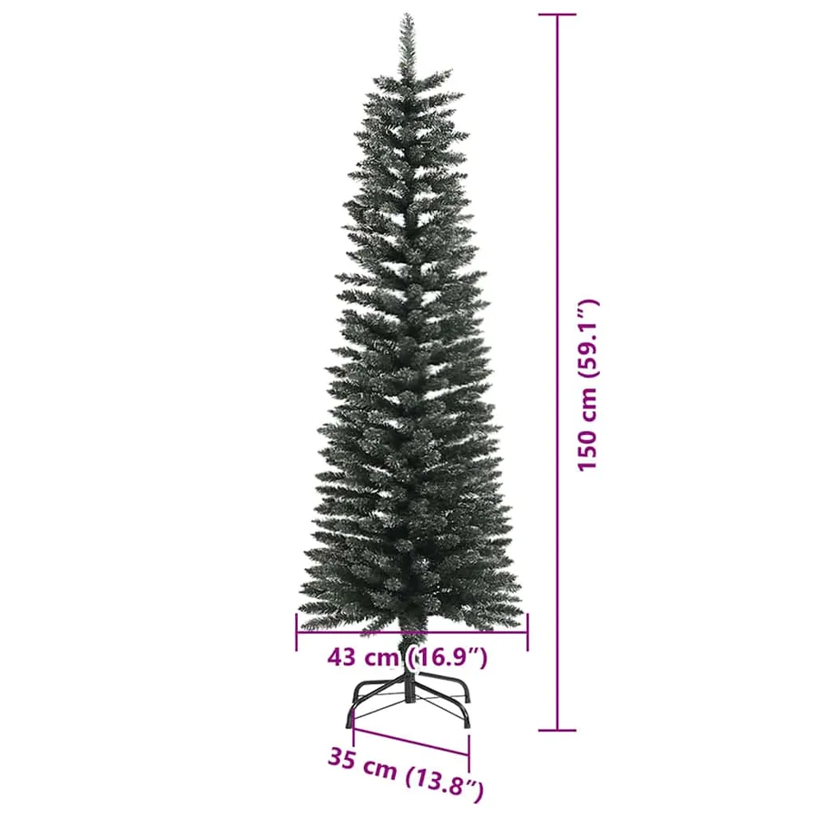 Sapin de Noël artificiel Vert 150 cm PVC, plastique et acier - 15