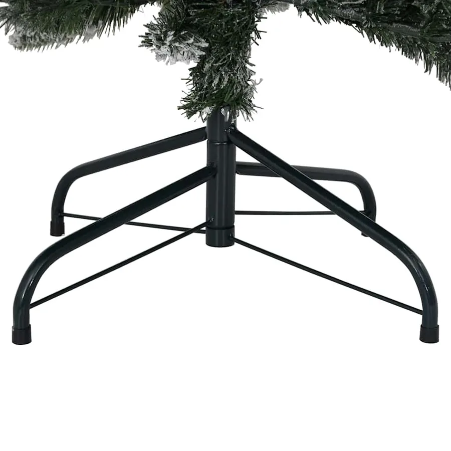 Sapin de Noël artificiel avec 300 LED avec support Blanc 210 cm - 12