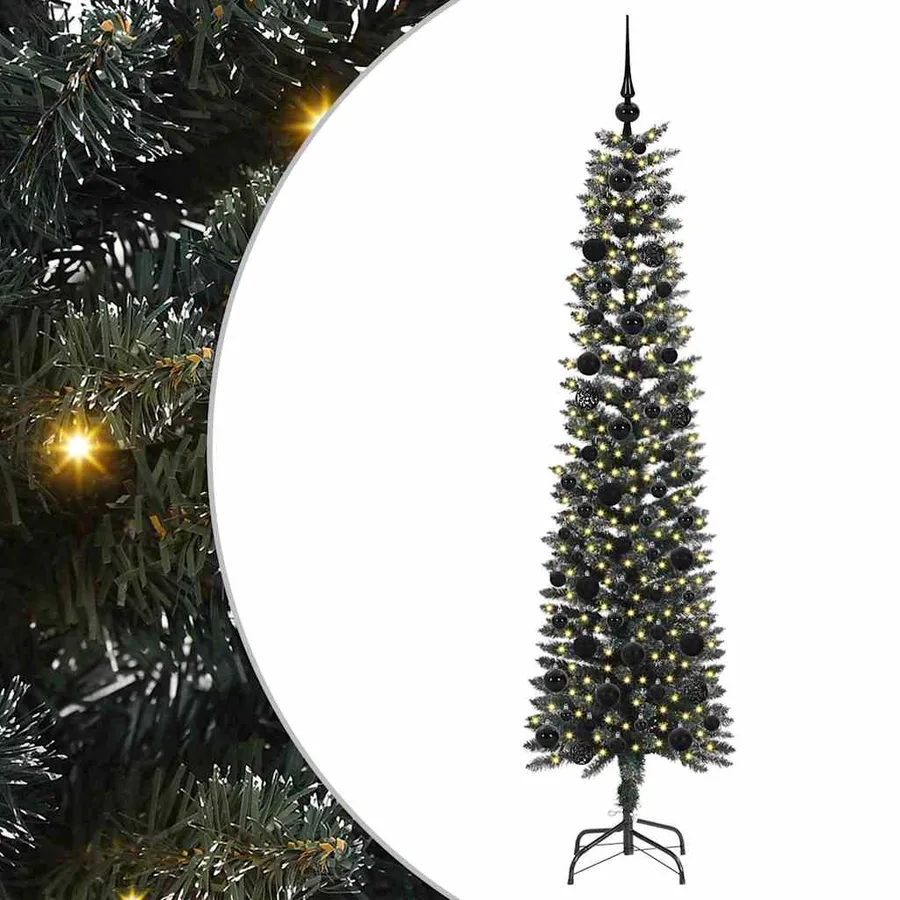 Sapin de Noël artificiel Vert 180 cm PVC, plastique et acier - 2