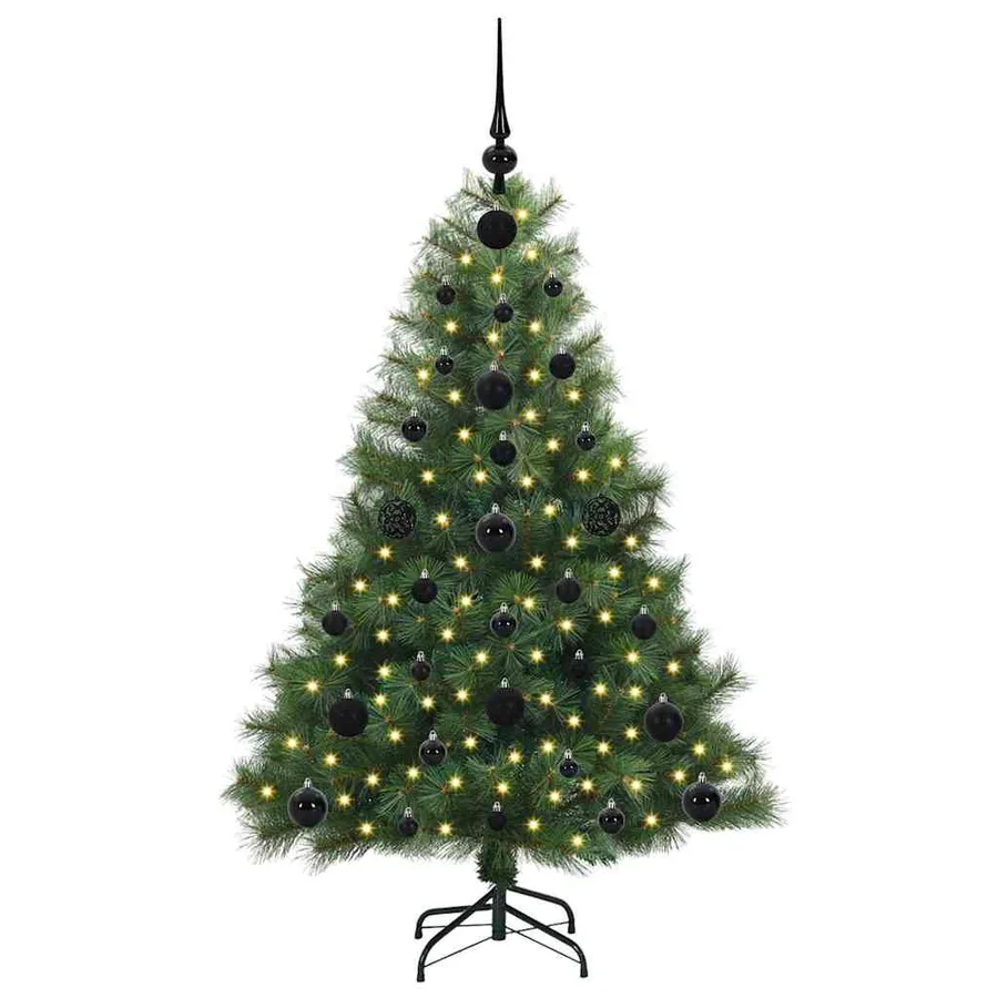 Sapin de Noël artificiel avec 150 LED Vert 120 cm PE et PVC - 3