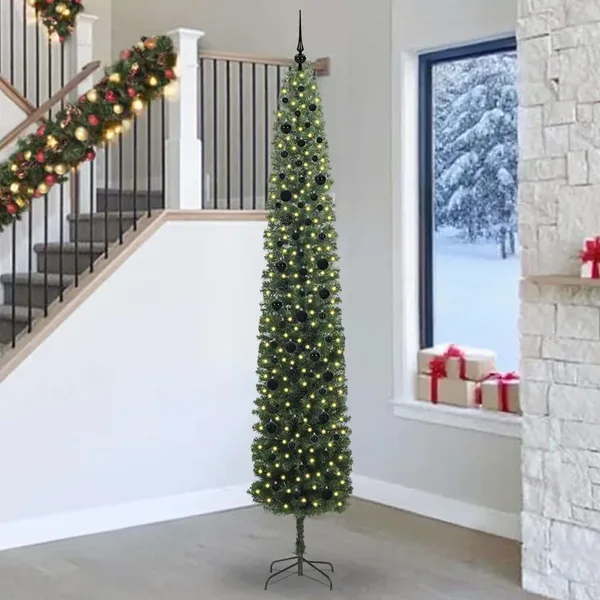 Sapin de Noël artificiel Vert 270 cm PVC et acier et plastique