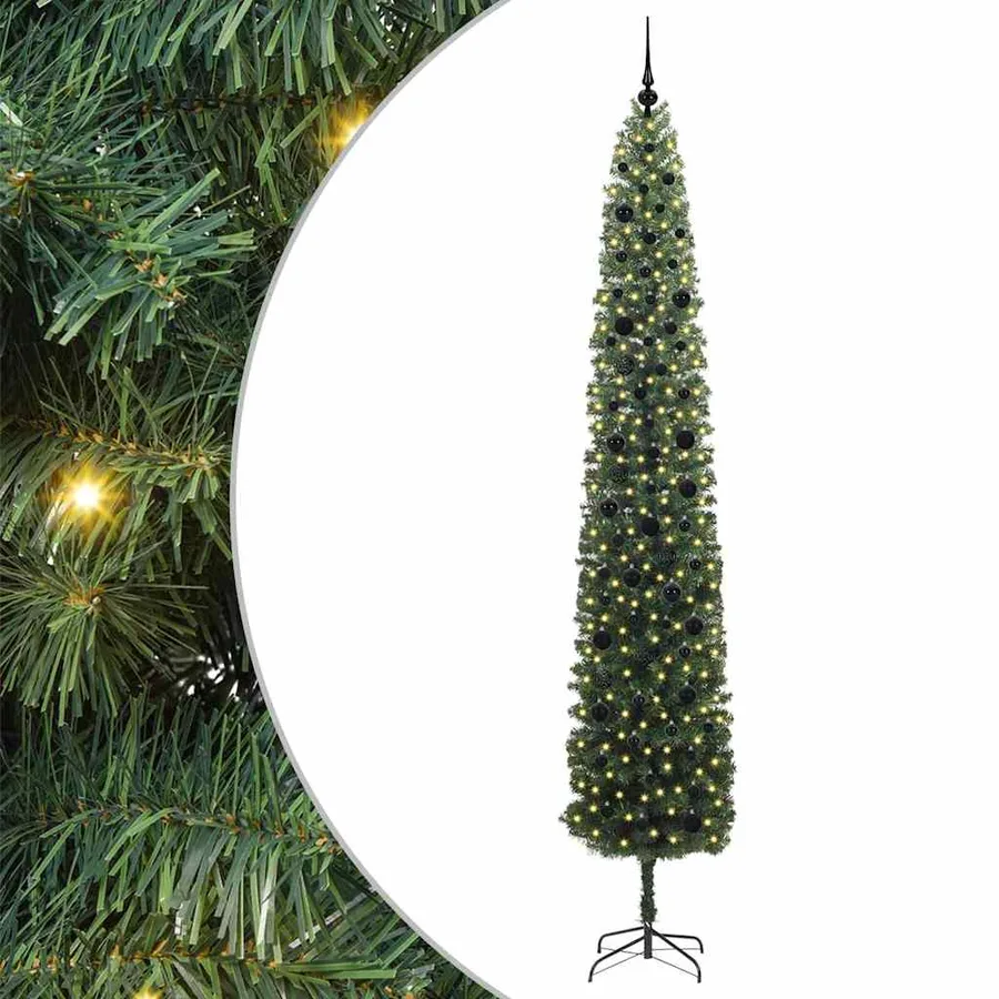 Sapin de Noël artificiel Vert 270 cm PVC et acier et plastique - 2