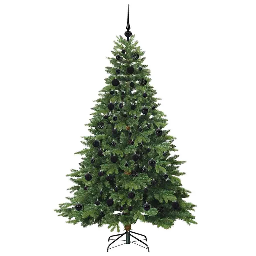 Sapin de Noël artificiel avec 300 LED Vert 180 cm PE et PVC - 4