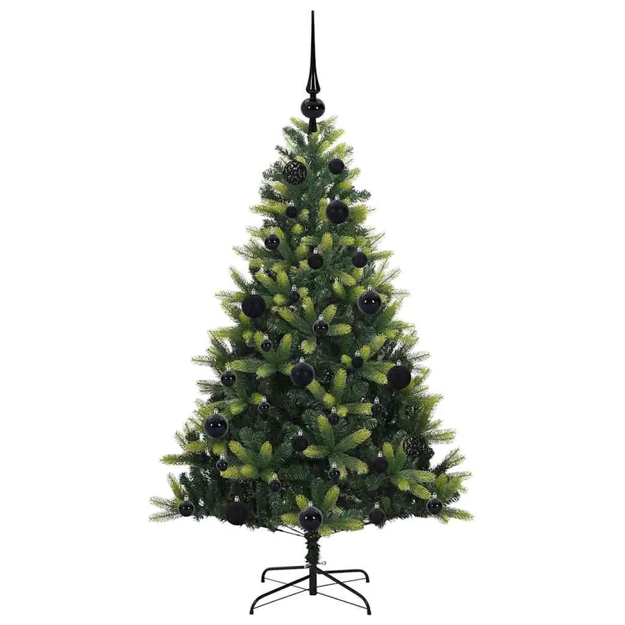 Arbre de Noël artificiel à charnières 150 LED Vert 120 cm - 4