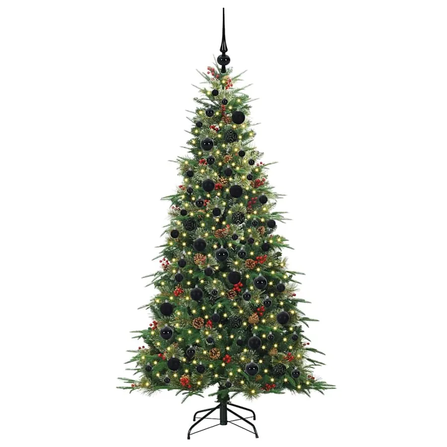 Sapin de Noël Artificiel à Branches Articulées Vert 180 cm - 3
