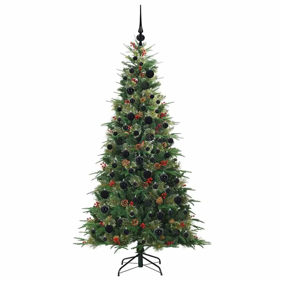 Sapin de Noël Artificiel à Branches Articulées Vert 180 cm - 4