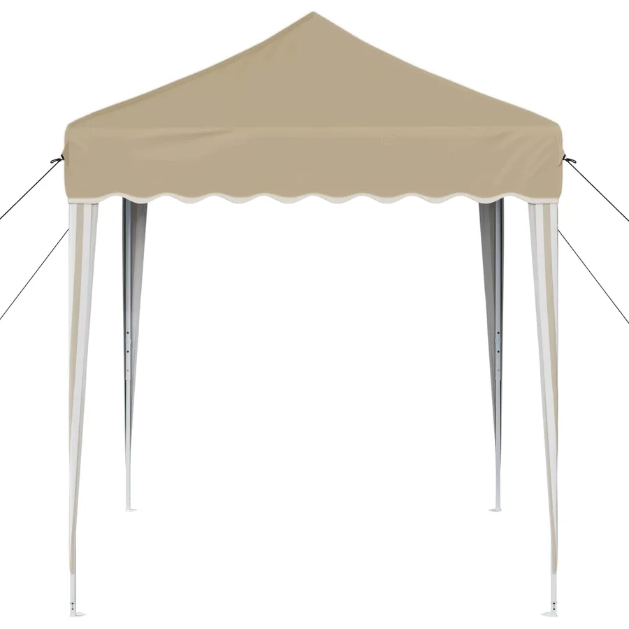 Tente de fête pop-up 195 x 195 x 245 cm Crème Tissu Oxford - 6