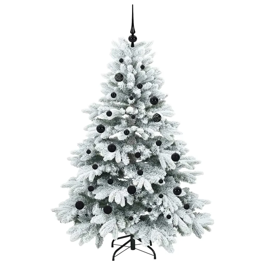Sapin de Noël artificiel avec 150 LED Blanc 150 cm PE et PVC - 4