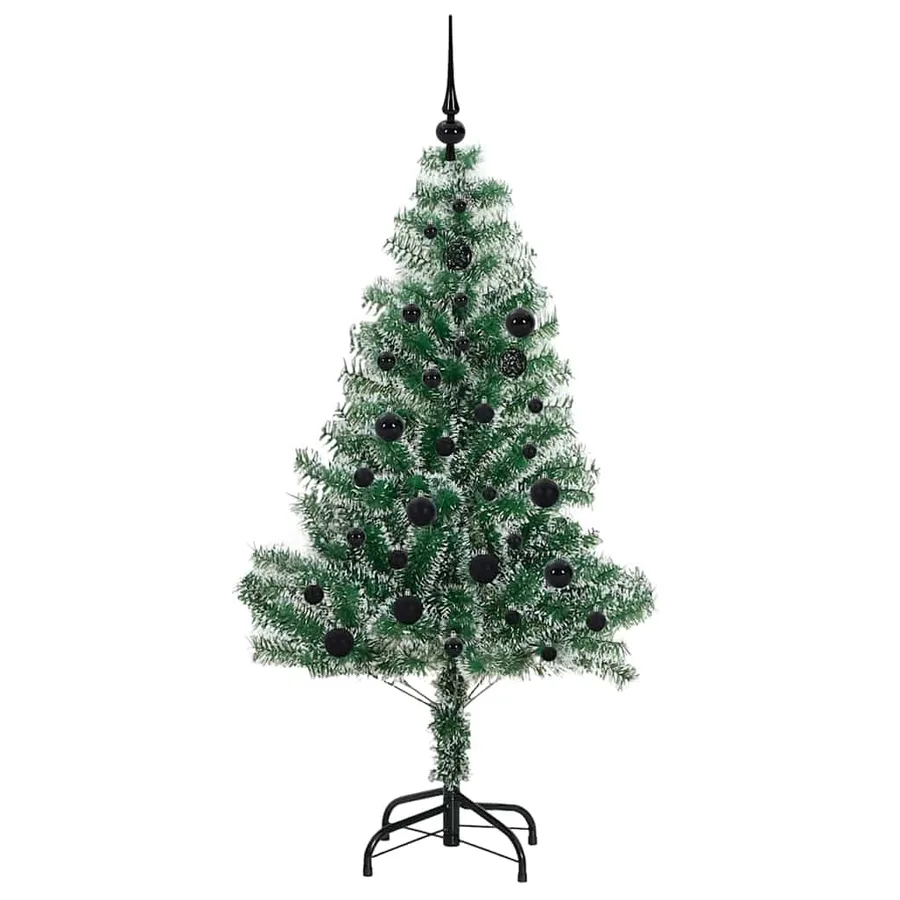 Arbre de Noël artificiel floconné de neige avec lumière LED - 4