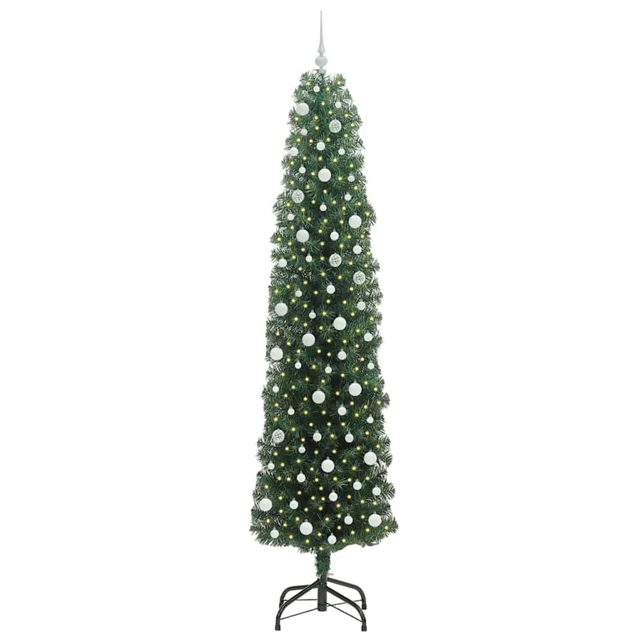 Sapin de Noël artificiel Vert 240 cm PVC et acier et plastique - 3