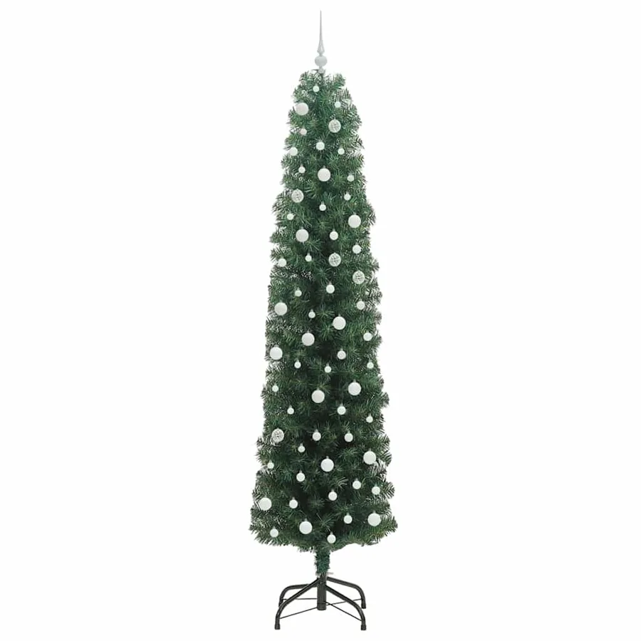 Sapin de Noël artificiel Vert 240 cm PVC et acier et plastique - 4
