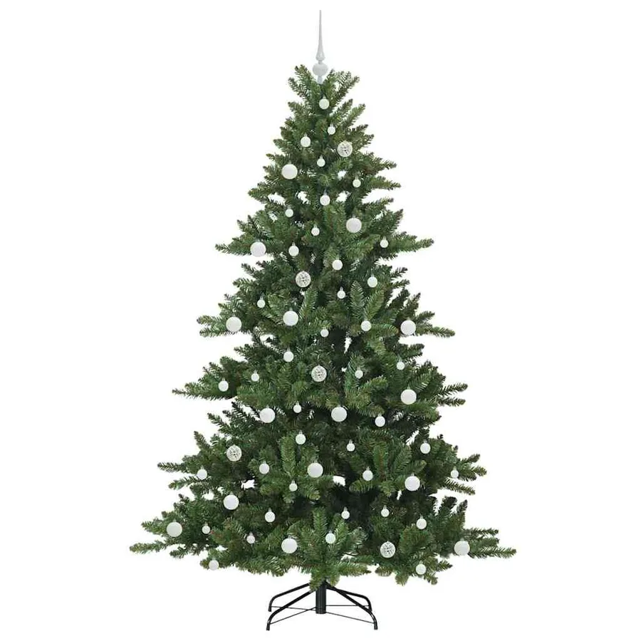 Sapin de Noël Artificiel à Branches Articulées Vert 210 cm - 4