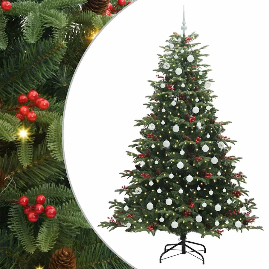 Sapin de Noël artificiel Vert 210 cm PVC, métal et plastique - 2